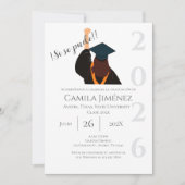 Invitation de remise des diplômes espagnole : prom (Devant)