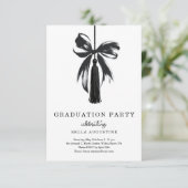 Invitation de remise des diplômes fille lycée univ (Debout devant)