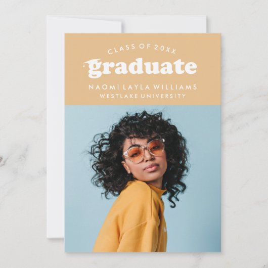 INvitation DE REMISE DES DIPLÔMES | MODERNE RÉTRO (Devant)