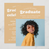 INvitation DE REMISE DES DIPLÔMES | MODERNE RÉTRO (Devant / Derrière)