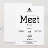 Invitation de rencontre d'affaires cool (Devant / Derrière)