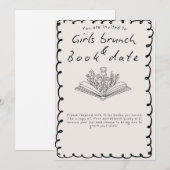 Invitation de rendez-vous pour filles (Devant / Derrière)