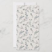 Invitation de renouvellement de cute Rose à feuill (Dos)