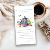 Invitation de renouvellement de cute Rose à feuill