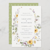 Invitation de renouvellement de trame de Fleur sau (Devant / Derrière)