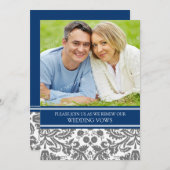 Invitation de renouvellement de voeu de mariage de (Devant / Derrière)