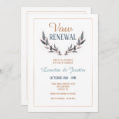 Invitation de Renouvellement de Voeux (Devant / Derrière)