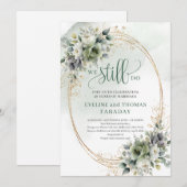 Invitation de renouvellement de vœux Boho We Still (Devant / Derrière)