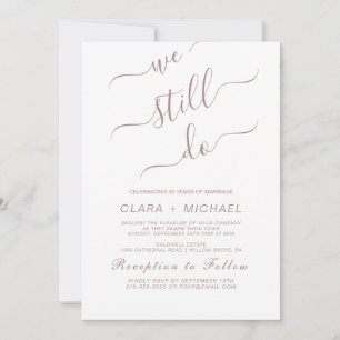 Invitation de renouvellement de vœux de calligraph
