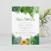 Invitation de renouvellement de vœux de couronne d (Debout devant)