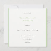 Invitation de renouvellement de vœux de lys pourpr (Dos)