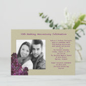 Invitation de renouvellement de vœux de photo de l (Debout devant)