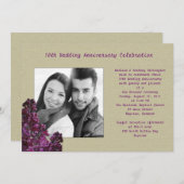 Invitation de renouvellement de vœux de photo de l (Devant / Derrière)