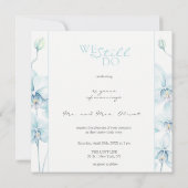 Invitation de renouvellement de vœux d'orchidée bl (Dos)