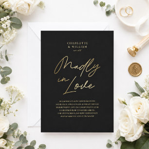 Invitation de renouvellement de vœux Follement amo