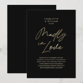 Invitation de renouvellement de vœux follement amo (Devant / Derrière)