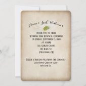 Invitation de renouvellement de vœux Horloge intem (Dos)