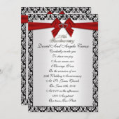 Invitation de renouvellement de vœux pour le 25e a (Devant / Derrière)