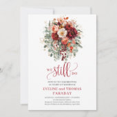 Invitation de renouvellement de vœux romantique d' (Devant)