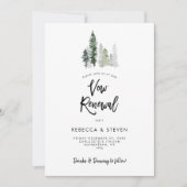 invitation de renouvellement de vœux rustique de f (Devant)