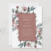 Invitation DE RENOUVELLEMENT DE VOW FLORAL EUCALYP (Devant)