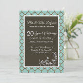 Invitation de renouvellement de Vow Mariage "Toujo (Debout devant)