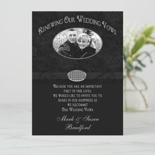 Invitation de renouvellement des avis de mariage (Debout devant)