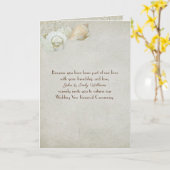 invitation de renouvellement du vow mariage seashe (Fleur jaune)