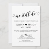 Invitation de renouvellement minimaliste de voeux  (Devant)