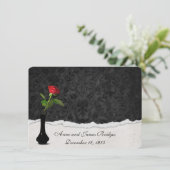 Invitation de renouvellement Red Rose Vow (Debout devant)