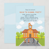 Invitation de rentrée scolaire (Devant / Derrière)