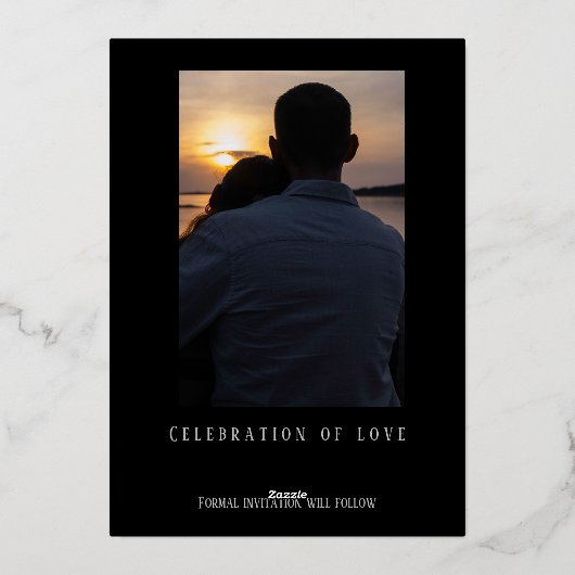 Invitation de renvoi Enregistrer la carte de date (Verso)