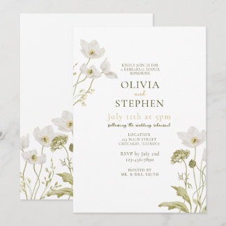 Invitation de répétition de dîner à la floraison b