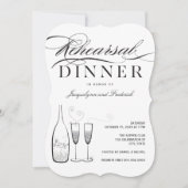 Invitation de répétition de dîner de fête au Champ (Devant)