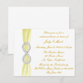 Invitation de répétition de dîner de mariage à l'i (Devant / Derrière)