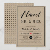 Invitation de répétition de dîner de mariage Chic  (Devant / Derrière)