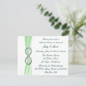 Invitation de répétition de dîner de mariage Green (Debout devant)