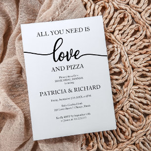Invitation de répétition de dîner de mariage Love