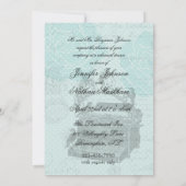 Invitation de répétition de lettres d'amour Vintag (Dos)