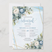 Invitation de répétition de mariage à l'aquarelle (Devant)