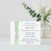 Invitation de répétition de mariage Green Infinity (Debout devant)
