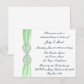 Invitation de répétition de mariage Green Infinity (Devant / Derrière)