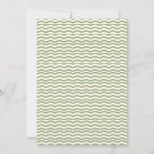 Invitation de répétition de mariage moderne vert s (Dos)