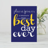 Invitation de répétition du meilleur jour (Debout devant)