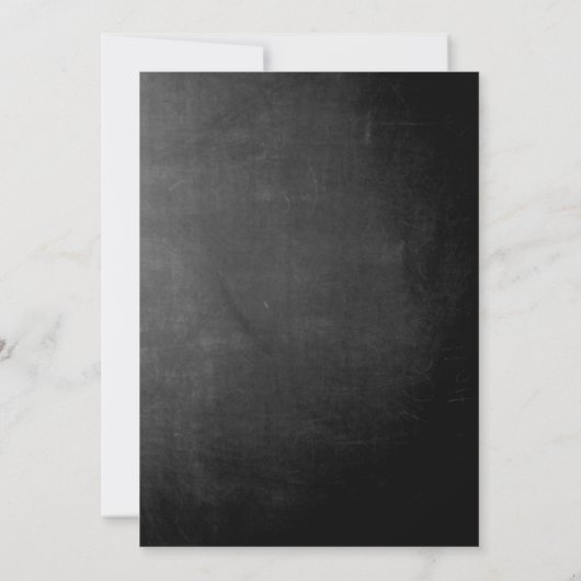 Invitation de répétition élégante en tableau noir (Dos)