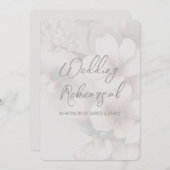 Invitation de répétition mariage avec code QR (Devant / Derrière)