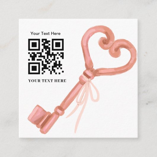 Invitation de réponse au code QR du Mariage RSVP (Devant)