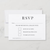 Invitation de réponse de mariage pour la vue panor (Devant)