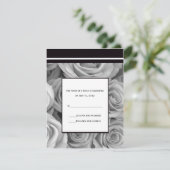 Invitation de réponse de mariage Rose (Debout devant)