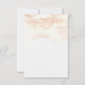 Invitation de réponse de mariage sur la plage aux  (Dos)